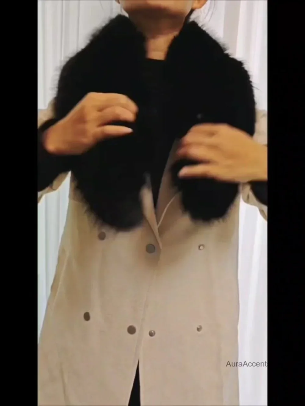 Faux Fur Collar Scarf Stole Winter Neck Warmer Fluffy Wrap Shawl